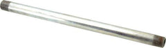 B&K Mueller - Schedule 40, 3/8 x 11" Galvanized Pipe Nipple - Threaded Steel - USA Tool & Supply