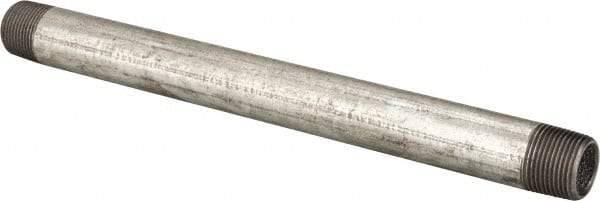 B&K Mueller - Schedule 40, 3/4 x 11" Galvanized Pipe Nipple - Threaded Steel - USA Tool & Supply
