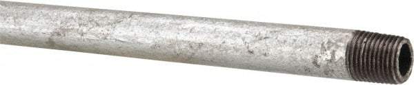 B&K Mueller - Schedule 40, 1/8 x 12" Galvanized Pipe Nipple - Threaded Steel - USA Tool & Supply