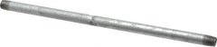 B&K Mueller - Schedule 40, 1/4 x 12" Galvanized Pipe Nipple - Threaded Steel - USA Tool & Supply