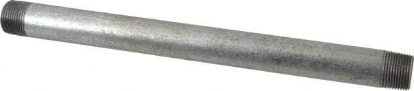B&K Mueller - Schedule 40, 3/4 x 12" Galvanized Pipe Nipple - Threaded Steel - USA Tool & Supply