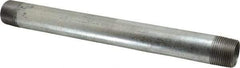 B&K Mueller - Schedule 40, 1 x 12" Galvanized Pipe Nipple - Threaded Steel - USA Tool & Supply