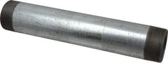 B&K Mueller - Schedule 40, 2 x 12" Galvanized Pipe Nipple - Threaded Steel - USA Tool & Supply