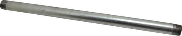B&K Mueller - Schedule 40, 3/4 x 18" Galvanized Pipe Nipple - Threaded Steel - USA Tool & Supply