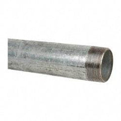 B&K Mueller - Schedule 40, 2 x 18" Galvanized Pipe Nipple - Threaded Steel - USA Tool & Supply