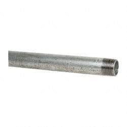 B&K Mueller - Schedule 40, 3/4 x 24" Galvanized Pipe Nipple - Threaded Steel - USA Tool & Supply