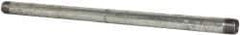 B&K Mueller - Schedule 40, 1 x 24" Galvanized Pipe Nipple - Threaded Steel - USA Tool & Supply