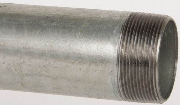 B&K Mueller - Schedule 40, 2 x 30" Galvanized Pipe Nipple - Threaded Steel - USA Tool & Supply