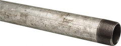 B&K Mueller - Schedule 40, 1-1/4 x 36" Galvanized Pipe Nipple - Threaded Steel - USA Tool & Supply