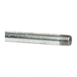 B&K Mueller - Schedule 40, 1/2 x 60" Galvanized Pipe Nipple - Threaded Steel - USA Tool & Supply