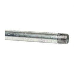 B&K Mueller - Schedule 40, 1/2 x 60" Galvanized Pipe Nipple - Threaded Steel - USA Tool & Supply