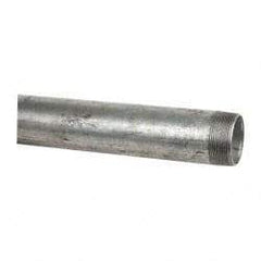 B&K Mueller - Schedule 40, 2 x 60" Galvanized Pipe Nipple - Threaded Steel - USA Tool & Supply
