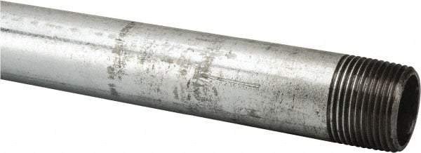 B&K Mueller - Schedule 40, 3/4 x 72" Galvanized Pipe Nipple - Threaded Steel - USA Tool & Supply