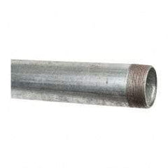 B&K Mueller - Schedule 40, 2 x 72" Galvanized Pipe Nipple - Threaded Steel - USA Tool & Supply