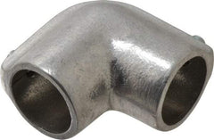 PRO-SAFE - 1" Pipe, 90° Elbow, Malleable Iron Elbow Pipe Rail Fitting - Galvanized Finish - USA Tool & Supply