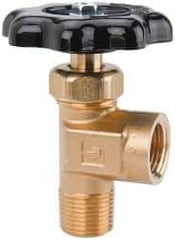 Parker - FNPTF x MNPTF End Connection Brass Truck Valve - 2.72" OAL, 3/8" Pipe - USA Tool & Supply