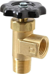 Parker - FNPTF x MNPTF End Connection Brass Truck Valve - 3.15" OAL, 1/2" Pipe - USA Tool & Supply