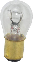 Value Collection - 12 Volt, Stop & Tail Automotive Miniature Lamp - 26.88/6.86 Watt, Clear - USA Tool & Supply