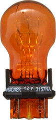 Value Collection - 12 Volt, Park & Signal Automotive Miniature Lamp - 26.88/8.26 Watt, Amber - USA Tool & Supply