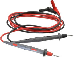 Pomona - Black/Red Electrical Test Equipment Leads Set - Use with Digital Multimeters - USA Tool & Supply