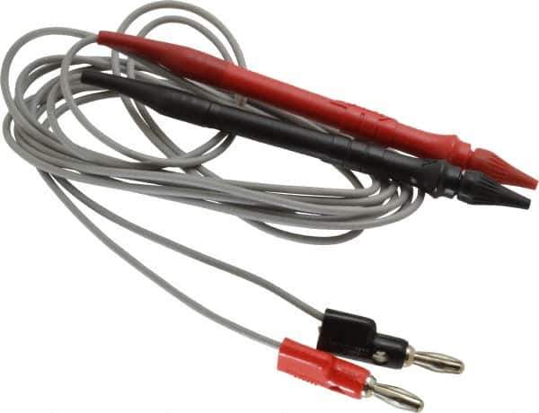 Pomona - Black/Red Electrical Test Equipment Probe Set - Use with Digital Multimeters - USA Tool & Supply