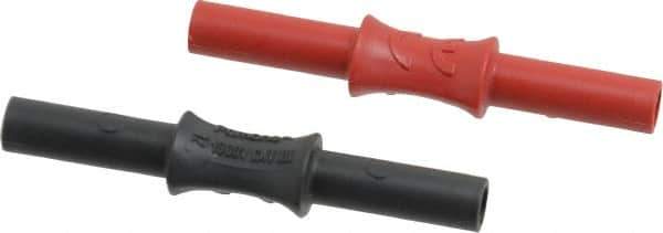 Pomona - Black/Red Electrical Test Equipment Coupler - Use with Digital Multimeters, Test Leads - USA Tool & Supply