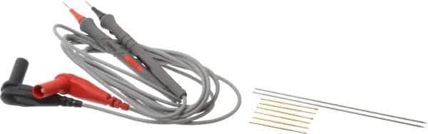 Pomona - Red/Black Electrical Test Equipment Probe - Use with Digital Multimeters - USA Tool & Supply