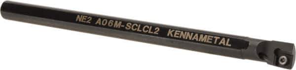 Kennametal - 12.19mm Min Bore Diam, 6" OAL, 3/8" Shank Diam, A-SCLC Indexable Boring Bar - CC.. Insert, Screw Holding Method - USA Tool & Supply