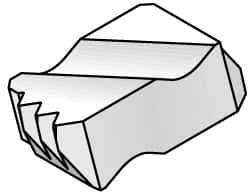 Kennametal - NTC8 Grade KC730, Internal UN Threading Insert - 12 TPI Int Pitch, Left Hand Insert, TiN Finish, Carbide - USA Tool & Supply