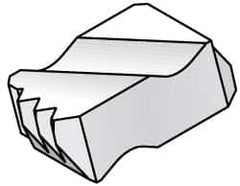 Kennametal - NTC8 Grade KC730, Internal UN Threading Insert - 12 TPI Int Pitch, Left Hand Insert, TiN Finish, Carbide - USA Tool & Supply
