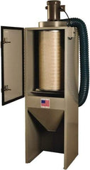 Value Collection - 1-1/2 hp, 600 CFM Sandblaster Dust Collector - 76" High x 21" Diam - USA Tool & Supply