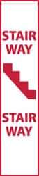 NMC - Stairway - Stairway, Plastic Fire Sign - 4" Wide x 18" High, Glow-in-the-Dark - USA Tool & Supply