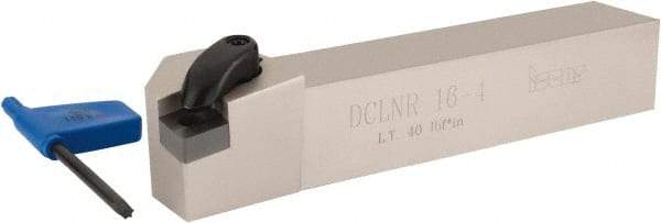 Iscar - DCLN, Right Hand Cut, 95° Lead Angle, 1" Shank Height x 1" Shank Width, Negative Rake Indexable Turning Toolholder - 6" OAL, CN.. Insert Compatibility, Series Isoturn - USA Tool & Supply