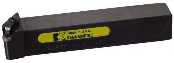 Kennametal - CRGN, Right Hand Cut, 8° Lead Angle, 1" Shank Height x 1" Shank Width, Negative Rake Indexable Turning Toolholder - 6" OAL, RN..32. Insert Compatibility, Series Kendex - USA Tool & Supply