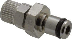 CPC Colder Products - PTF Brass, Quick Disconnect, Inline Coupling Insert - 250 Max psi, -40 to 180°F, 1.12" OAL x 0.63" Overall Height, Chrome Plated - USA Tool & Supply