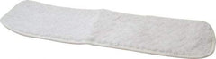 Rubbermaid - 18-1/2" Long x 5-1/2" Wide Microfiber Dust Mop Pad - Hook & Loop, White - USA Tool & Supply