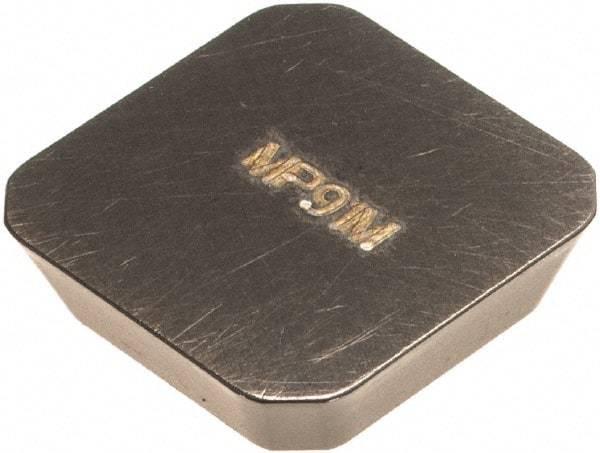 Kennametal - SEMN42 Grade MP91M Carbide Milling Insert - TiN/TiCN/Al2O3 Finish, 1/8" Thick, 1/2" Inscribed Circle - USA Tool & Supply