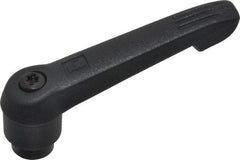 KIPP - 1/4-20, 0.71" Hub Diam, Glass Fiber (Steel Components) Tapped Adjustable Clamping Lever - 2.95" OAL, 1.63" High, 0.47" Hole Depth - USA Tool & Supply
