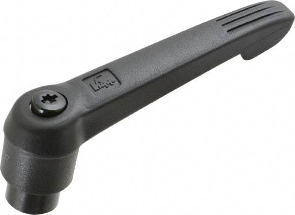 KIPP - 5/16-18, 0.85" Hub Diam, Glass Fiber (Steel Components) Tapped Adjustable Clamping Lever - 3.6" OAL, 2.11" High, 0.55" Hole Depth - USA Tool & Supply
