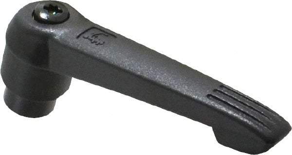 KIPP - M10 x 1.5, 21.5mm Hub Diam, Glass Fiber (Steel Components) Tapped Adjustable Clamping Lever - 91.5mm OAL, 53.5mm High, 14mm Hole Depth - USA Tool & Supply