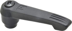 KIPP - 1/2-13, 1" Hub Diam, Glass Fiber (Steel Components) Tapped Adjustable Clamping Lever - 4.29" OAL, 2.4" High, 0.67" Hole Depth - USA Tool & Supply