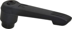 KIPP - 1/2-13, 1.18" Hub Diam, Glass Fiber (Steel Components) Tapped Adjustable Clamping Lever - 4.96" OAL, 2.83" High, 0.91" Hole Depth - USA Tool & Supply