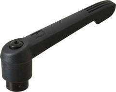 KIPP - 5/8-11, 1.18" Hub Diam, Glass Fiber (Steel Components) Tapped Adjustable Clamping Lever - 4.96" OAL, 2.83" High, 0.91" Hole Depth - USA Tool & Supply