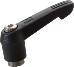 KIPP - 1/4-20, 0.51" Hub Diam, Glass Fiber (Stainless Steel Components) Tapped Adjustable Clamping Lever - 1.85" OAL, 1.18" High, 0.35" Hole Depth - USA Tool & Supply
