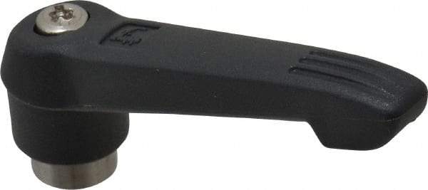 KIPP - 1/4-20, 0.71" Hub Diam, Glass Fiber (Stainless Steel Components) Tapped Adjustable Clamping Lever - 2.95" OAL, 1.63" High, 0.47" Hole Depth - USA Tool & Supply