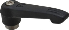 KIPP - 1/4-20, 0.71" Hub Diam, Glass Fiber (Stainless Steel Components) Tapped Adjustable Clamping Lever - 2.95" OAL, 1.63" High, 0.47" Hole Depth - USA Tool & Supply