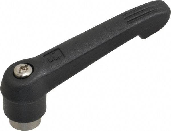 KIPP - 5/16-18, 0.71" Hub Diam, Glass Fiber (Stainless Steel Components) Tapped Adjustable Clamping Lever - 2.95" OAL, 1.63" High, 0.47" Hole Depth - USA Tool & Supply