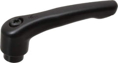 KIPP - 1/4-20, 0.73" Hub Diam, Zinc Die Cast (Steel Components) Tapped Adjustable Clamping Lever - 2.93" OAL, 1.67" High, 0.47" Hole Depth - USA Tool & Supply