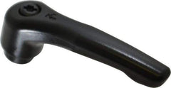 KIPP - M8 x 1.25, 18.5mm Hub Diam, Zinc Die Cast (Steel Components) Tapped Adjustable Clamping Lever - 74.5mm OAL, 42.5mm High, 12mm Hole Depth - USA Tool & Supply