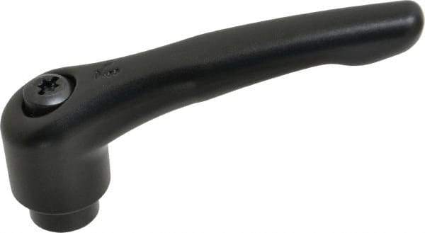 KIPP - M10 x 1.5, 27mm Hub Diam, Zinc Die Cast (Steel Components) Tapped Adjustable Clamping Lever - 109mm OAL, 63mm High, 17mm Hole Depth - USA Tool & Supply